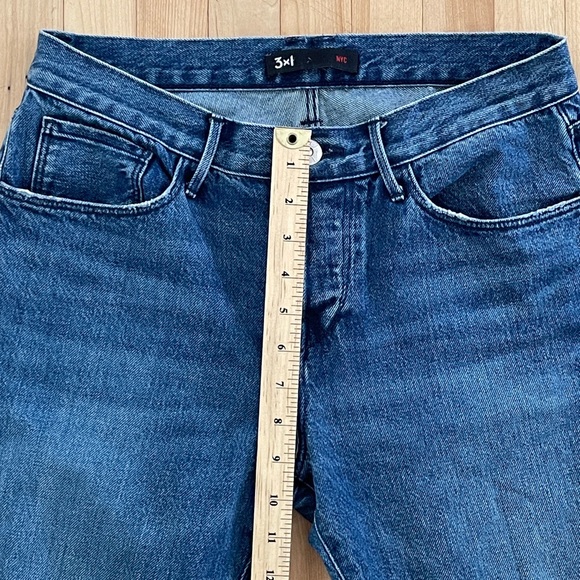3x1 NYC Original Fringe Hem Lima Straight Denim Crop Jeans - Sz US 27 - Picture 14 of 14